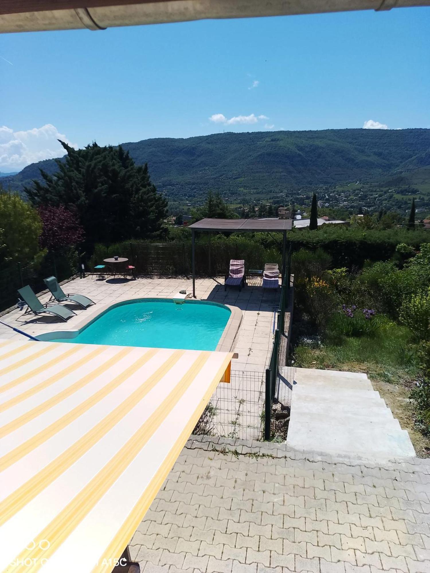 Maison Paisible A Veyras Avec Piscine Privee Et Vue Montagne Exterior foto