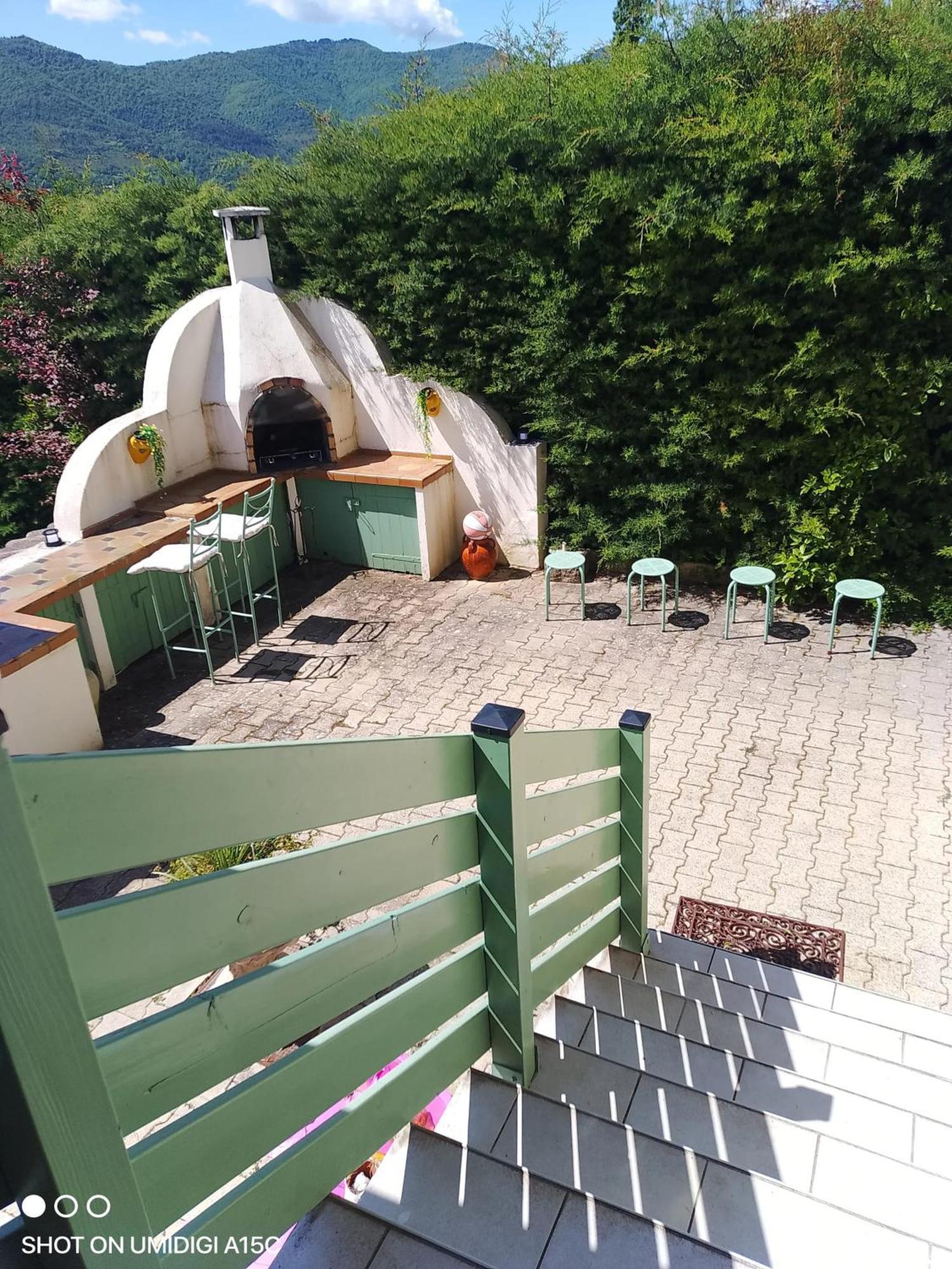 Maison Paisible A Veyras Avec Piscine Privee Et Vue Montagne Exterior foto